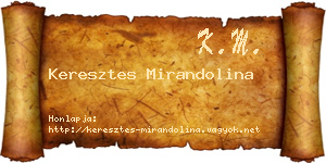 Keresztes Mirandolina névjegykártya